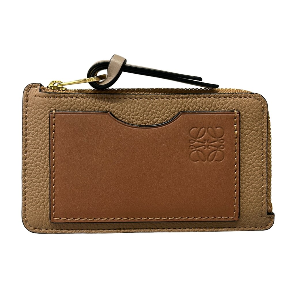 Loewe Coin Card Holder Card Case C660Z40X07 Toffee Tan